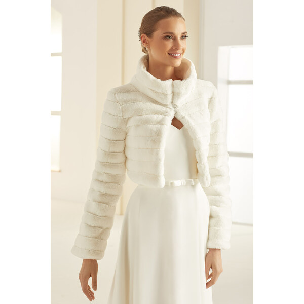 Bianco Evento Svadobné bolerko na zimnú svadbu 47853196