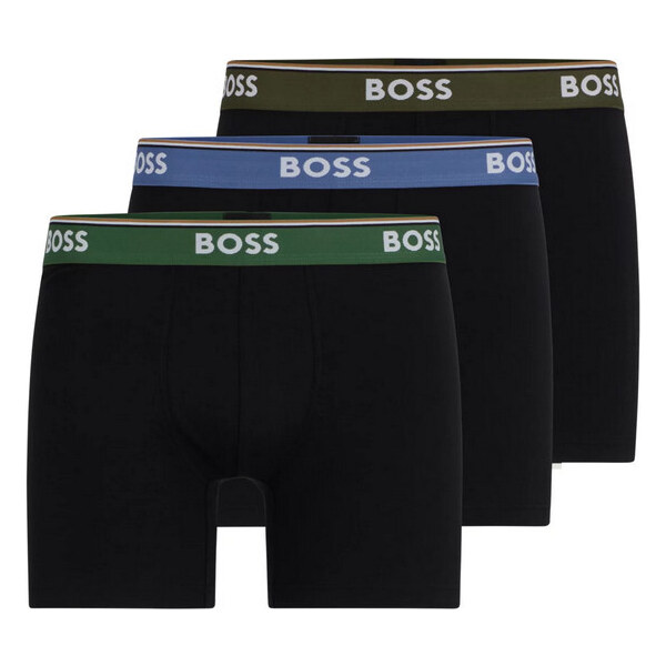3PACK pánske boxerky BOSS čierné (50508950 971) 47879079