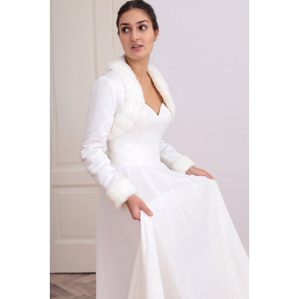 Glara Romantické zimné bolerko 59815893