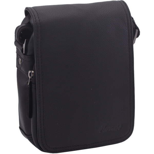 Mercucio Pánske kožené crossbody čierna nappa 250591 47885778