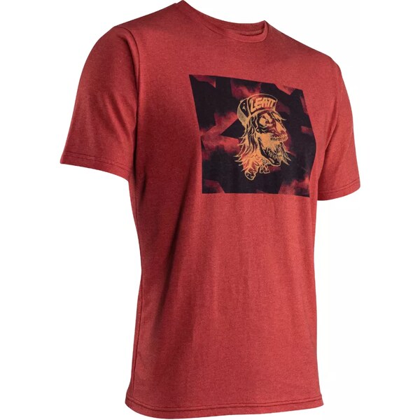 Leatt tričko s krátkym rukávom Core, pánske, ruby 47894777