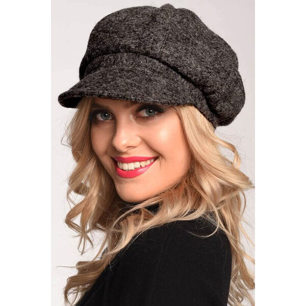 Glara Vlnený baret so šiltom 47897579