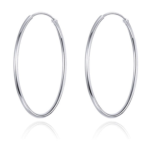 Ligot Strieborné náušnice kruhy 3 cm 47920149