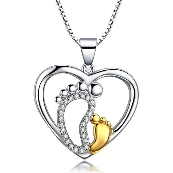 MAJYA Strieborný prívesok BIG and LITTLE FEET 10811 64581820