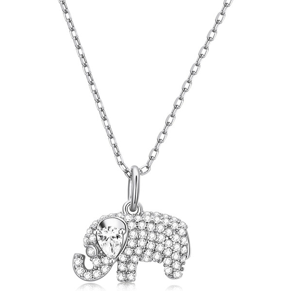Ligot Strieborný náhrdelník s príveskom slon 47927866