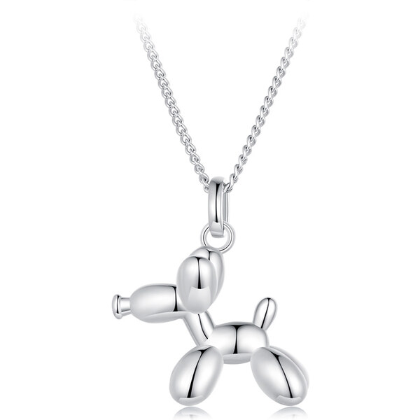 Ligot Strieborný náhrdelník balónový pes 47927883