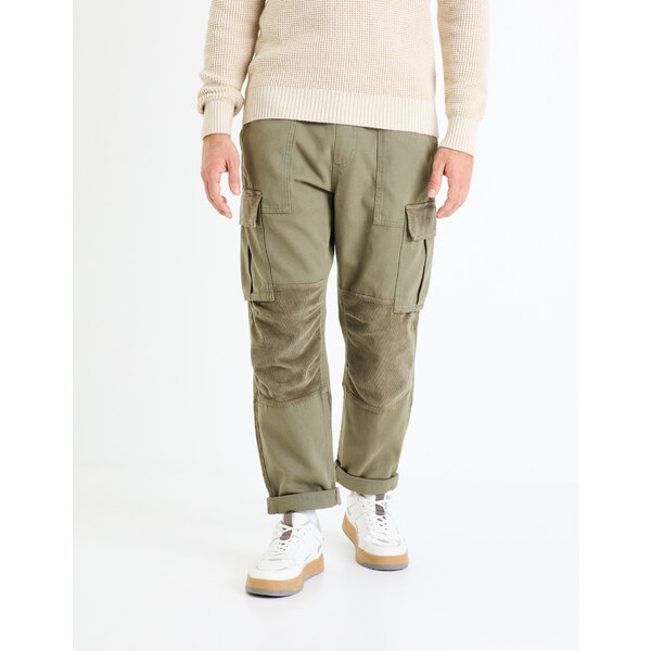 Kaki pánske nohavice Celio Fovelour 66860855