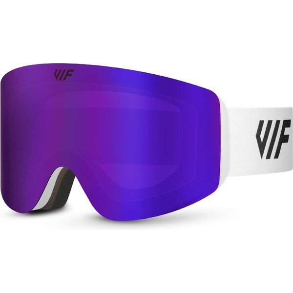 Lyžiarske a snowboardové okuliare VIF SKI & SNB White x Purple 50151013