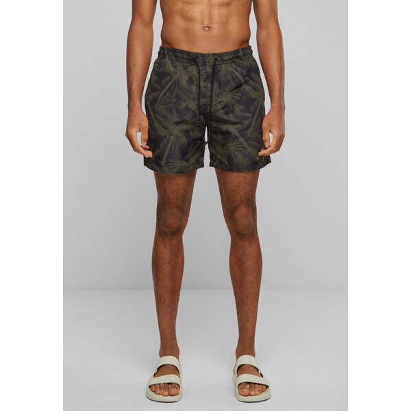 Urban Classics Palm/olive swim shorts 50644007