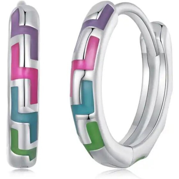 Olivie Strieborné farebné krúžky 8232 47978655