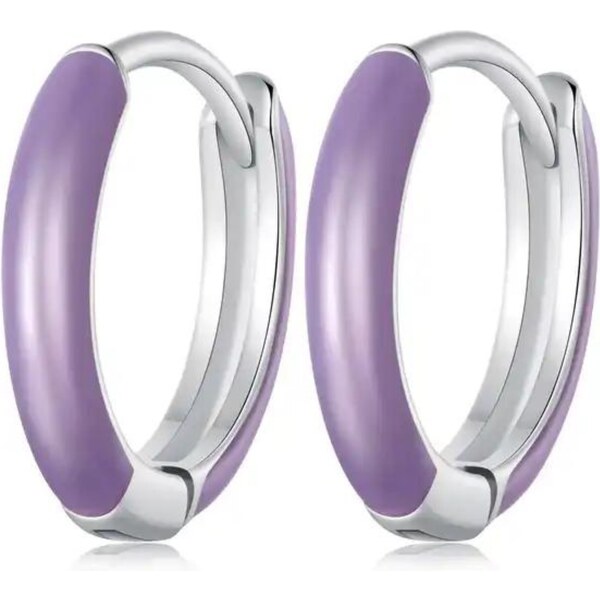 Olivie Strieborné fialové krúžky 8233 66852889