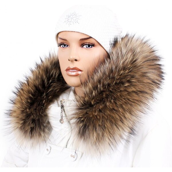 Sikora Kožušinový lem na kapucňu - golier medvedíkovec béžová M 01/27 61882061