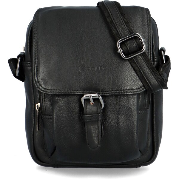 Pánska kožená crossbody/taška čierna - Diviley Oliver čierna 57819999