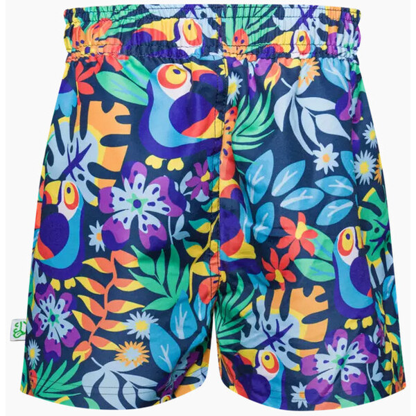 Veselé chlapčenské plavky Dedoles Tukan v džungli (D-K-BW-SSH-C-RP 48023033