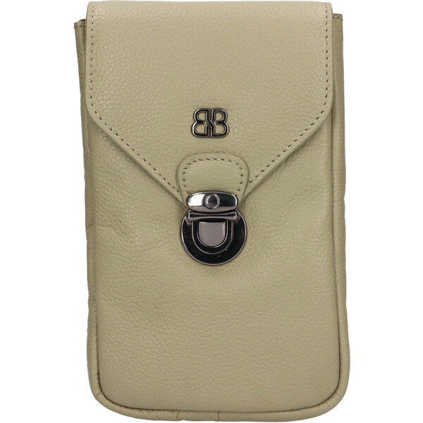 Dámska kožená kabelka na telefón a doklady Bellicci Aldea - svetlo 48225837