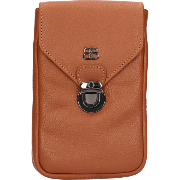 Dámská kožená kabelka na telefon a doklady Bellicci Aldea - koňak 48199259