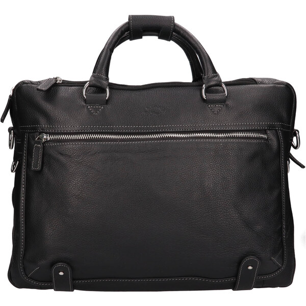 Pánska kožená taška cez rameno Katana Rolf - čierna 48199412