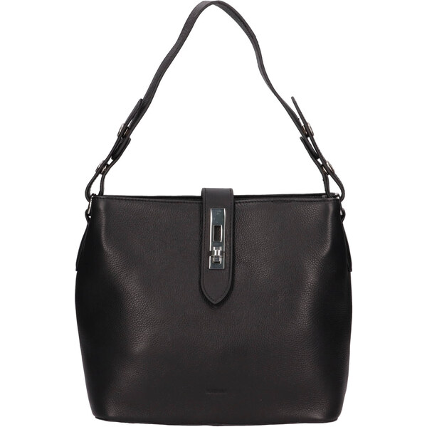 Dámska kožená kabelka cez rameno Katana Vilma - čierna 48199496