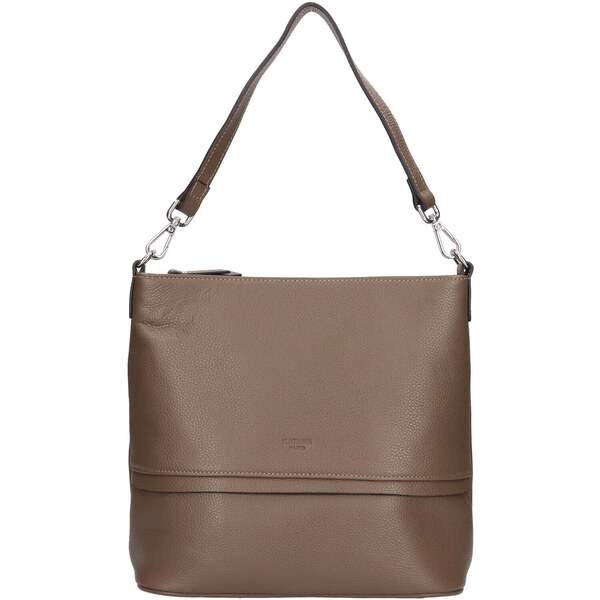 Dámska kožená kabelka cez rameno Katana Kaliste - tmavo béžová 48199498