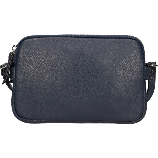 Kožená dámska crosbody kabelka Katana Francia - tmavo modrá 48199509