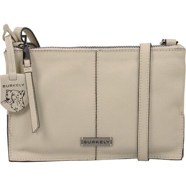 Dámská crossbody kožená kabelka Burkely Nelas - béžová 48200006