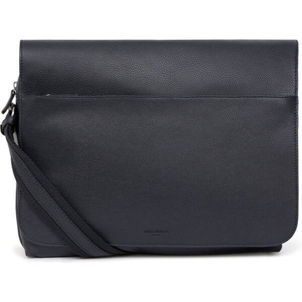 Pánska celokožená taška cez rameno Hexagona Sammer - čierna 48200341