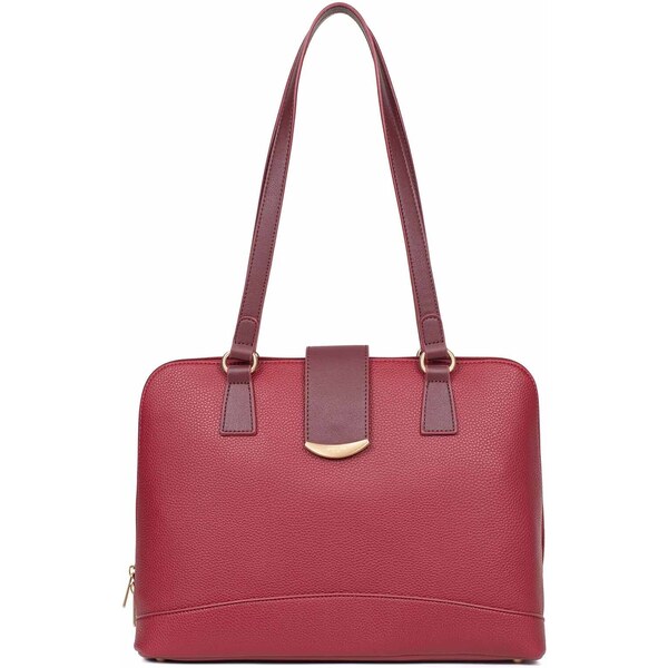 Dámska kabelka Hexagona Linad - tmavo červená 48200952