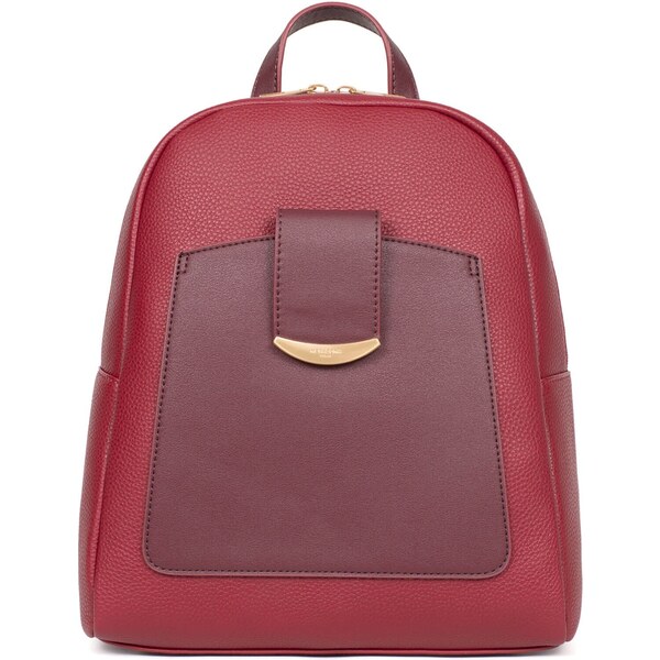 Hexagona Elegantný dámsky batoh Hexagon Liniz - tmavo červená 48200960