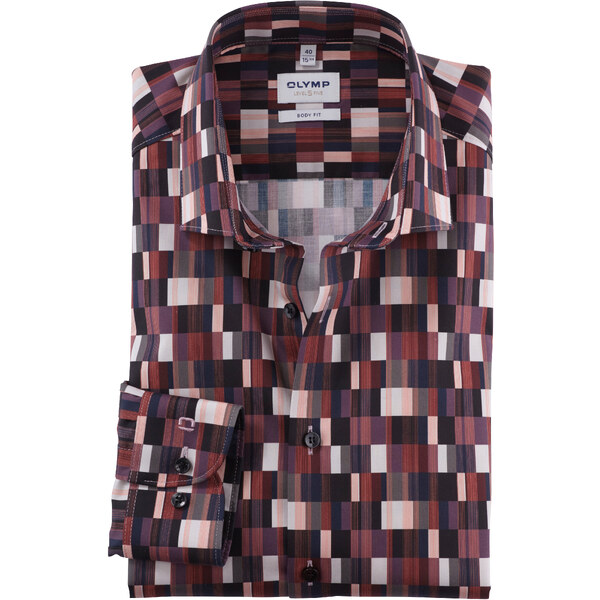 Pánska farebná košeľa OLYMP body fit 48046976