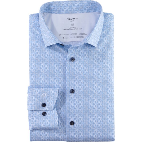 Pánska košeľa Climate Control OLYMP modern fit predĺžený rukáv 48046942