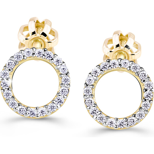 Cutie Jewellery Úžasné náušnice zo žltého zlata Z60240-30-10-X-1 66591353