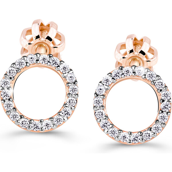 Cutie Jewellery Úžasné náušnice z ružového zlata Z60240-30-10-X-4 66591216