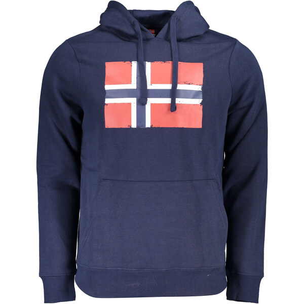 Pánska modrá mikina s kapucňou NORWAY 1963 64707985
