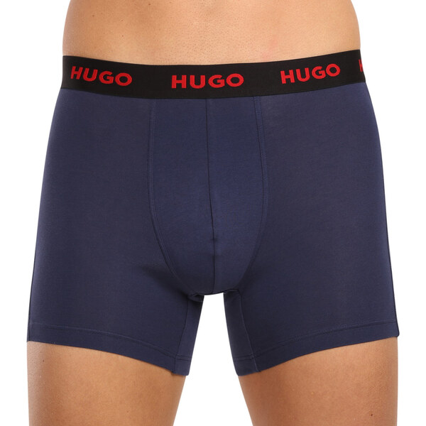 3PACK pánske boxerky HUGO viacfarebné (50510192 405) 48132004