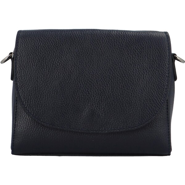 Delami Vera Pelle Dámska kožená crossbody kabelka tmavo modrá - Delami 48136928