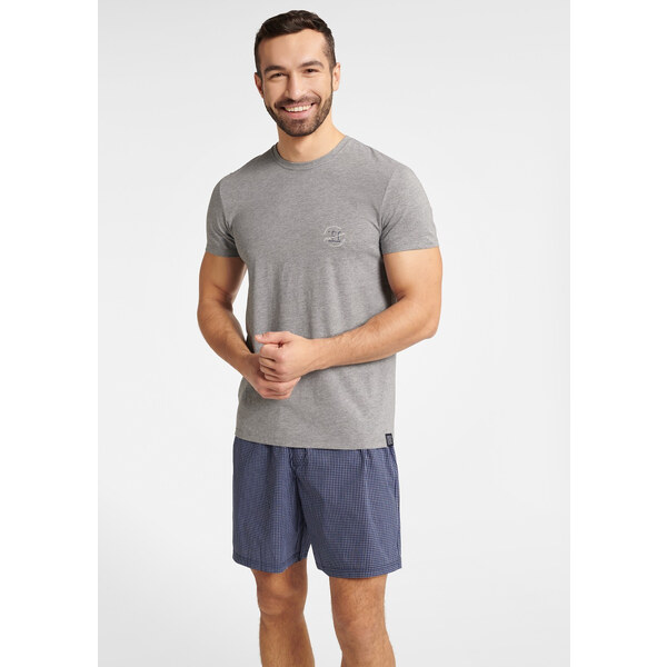 Henderson Pánske pyžamo Henderson Premium Worthy | šedá 40668-09X 48151628