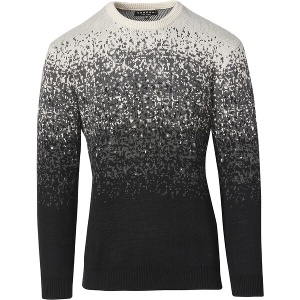 KOROSHI Sveter sivá / čierna / biela 54269117