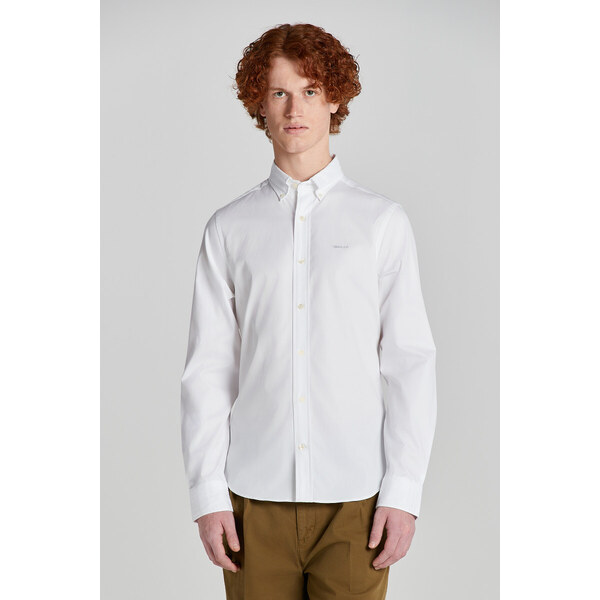 KOŠEĽA GANT SLIM PINPOINT OXFORD SHIRT WHITE 50828321