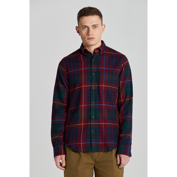 KOŠEĽA GANT REG UT PLAID FLANNEL CHECK PLUMPED RED 47212327