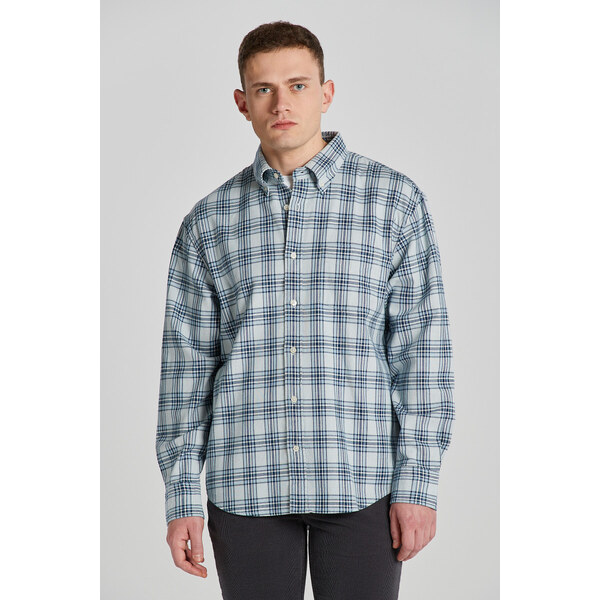 KOŠEĽA GANT REL TEXTURE CHECK SHIRT CREAM 47419396
