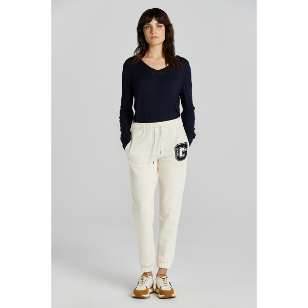 TEPLÁKY GANT REG G SWEATPANTS CREAM 47419397
