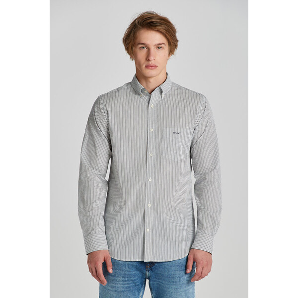 KOŠEĽA GANT REG POPLIN STRIPE SHIRT EGGSHELL 47419398