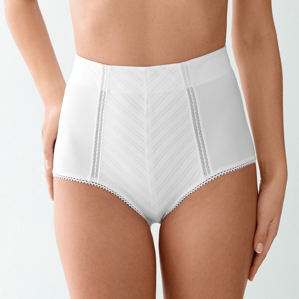 Zoštíhľovacie nohavičky s vysokým pásom biela 036 Blancheporte 49062412