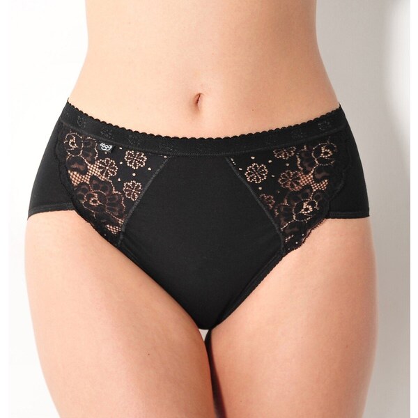 Súprava midi nohavičiek Chic 3 + 1 zdarma * čierna 038 Blancheporte 49383940