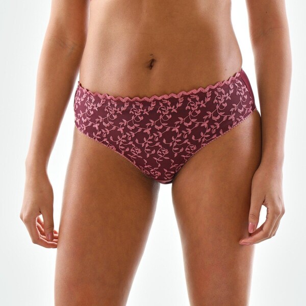 Súprava 2 nohavičiek midi Keokea z vyšívaného tylu čierne ríbezle 49355611