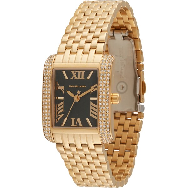 MICHAEL Michael Kors Analógové hodinky EMERY zlatá / čierna / 61257972