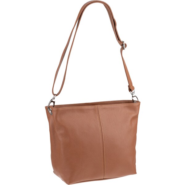 Camel kožená talianska crossbody kabelka Prisca Camel NovaKabelka.sk 22420892