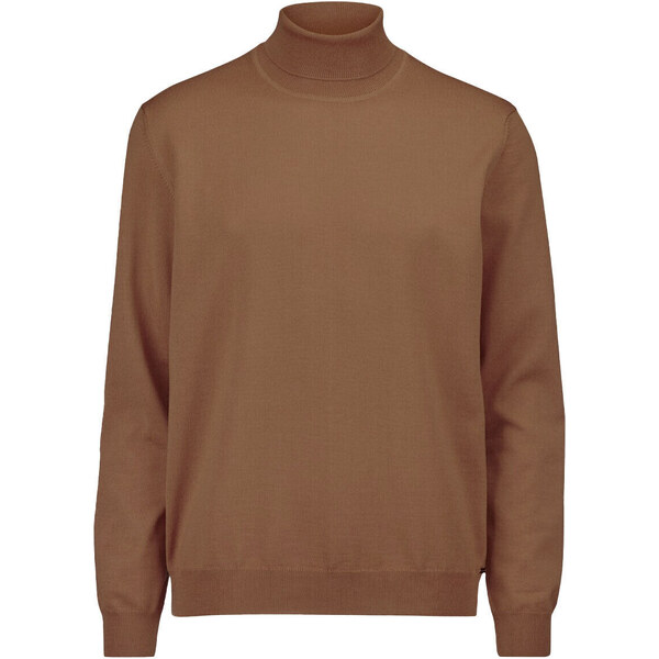 Pánsky hnedý merino rolák MARVELIS 48202381