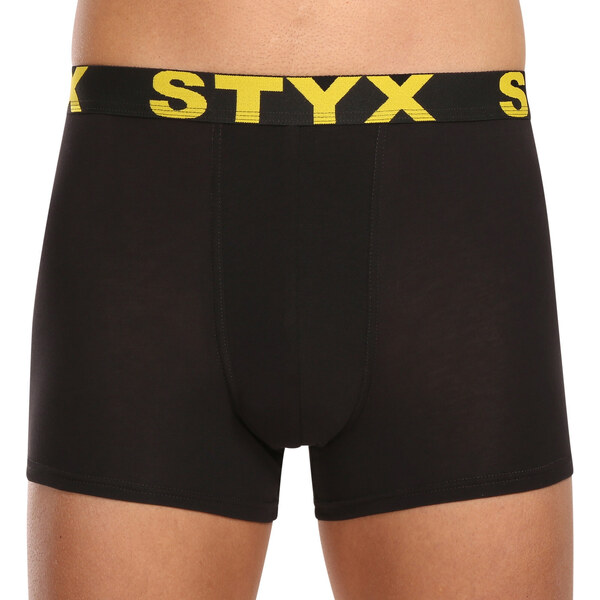 5PACK pánske boxerky Styx športová guma čierné (5G9601) 48208400