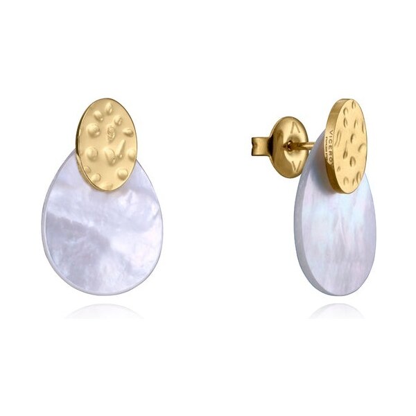 Viceroy Pôvabné pozlátené náušnice s perleťou Chic 14079E01012 66583685